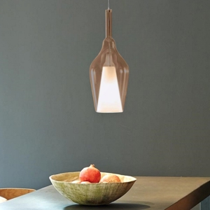 Gea luce ofelia lampada a sospsensione con portalampada in vetro