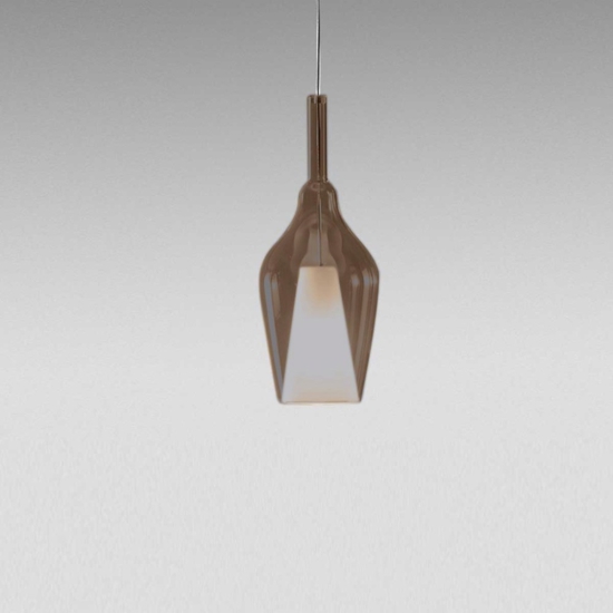 Gea luce ofelia lampada a sospsensione con portalampada in vetro