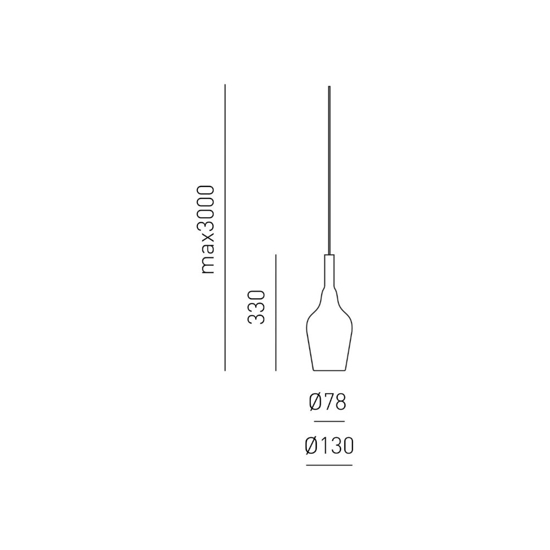 Gea luce ofelia lampada a sospensione per cucina design moderno