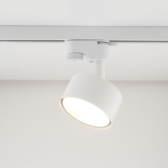 Sistema binario trifase 100cm bianco con 4 faretti gx53 orientabili