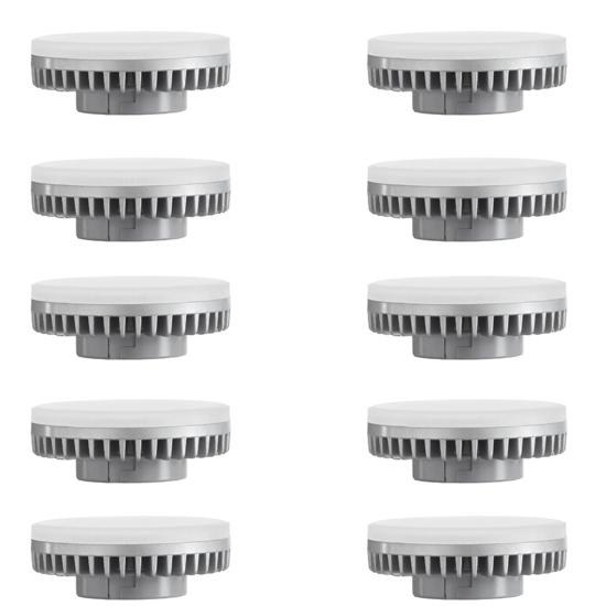 Confezione 10 pz lampadina gx53 9w 3000k dimmerabile ideal lux