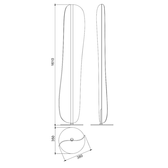 Lampada da terra design moderna led 30w 3000k per soggiorno