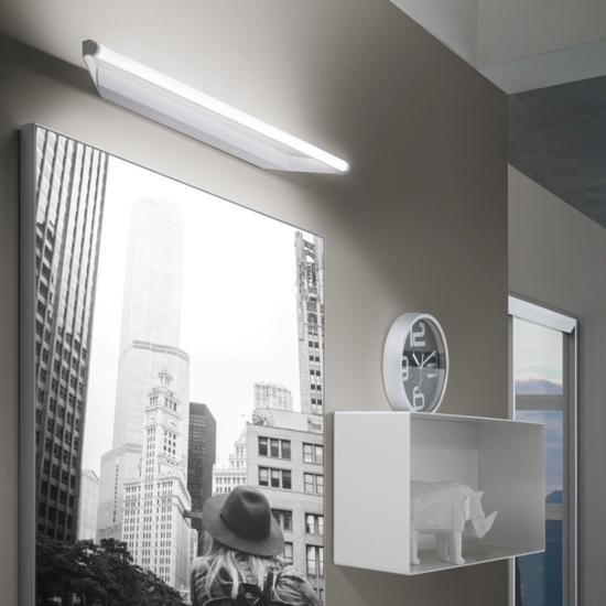 Applique da bagno circular linea light cromo led 8w 3000k fp