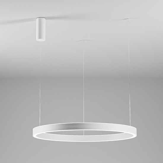 Gea luce criseide lampadario led 100w 3000k moderno bianco