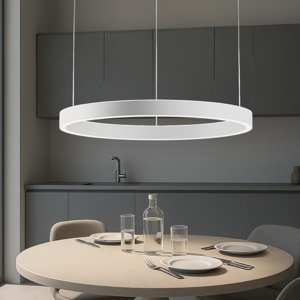 Gea luce criseide lampadario cucina led 80w 3000k bianco rotondo