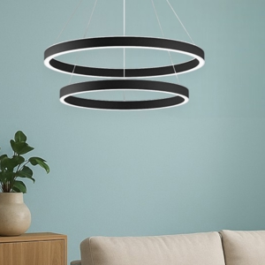 Gea luce criseide lampadario moderno led 75w 3000k design minimal
