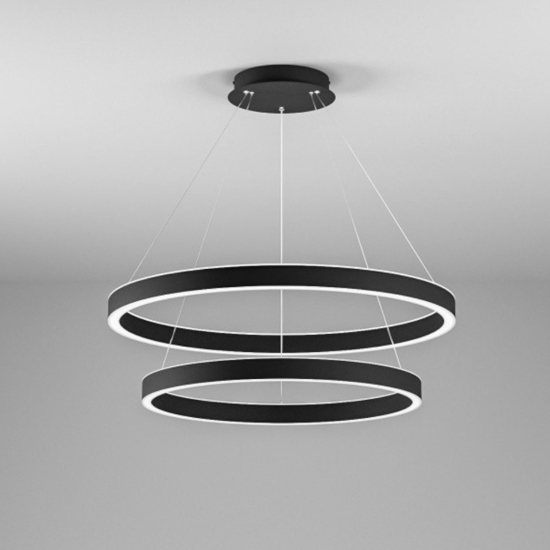 Gea luce criseide lampadario moderno led 75w 3000k design minimal