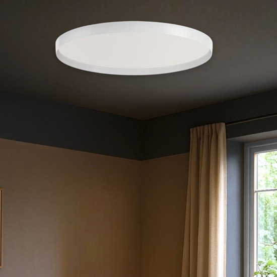 Gea luce acelia plafoniera moderna led 40w da 3000k a 4000k per salotto