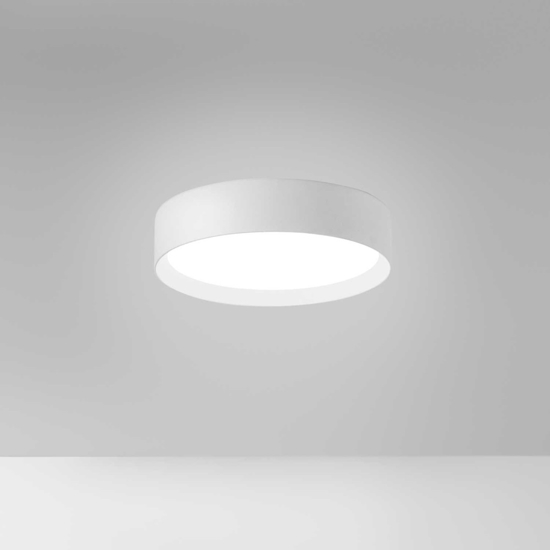 Gea luce ava plafoniera moderna led 30w da 3000k a 4000k bianca