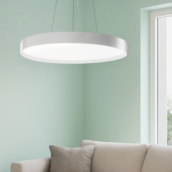 Gea luce ava lampadario moderno led 92w da 3000k a 4000k bianco