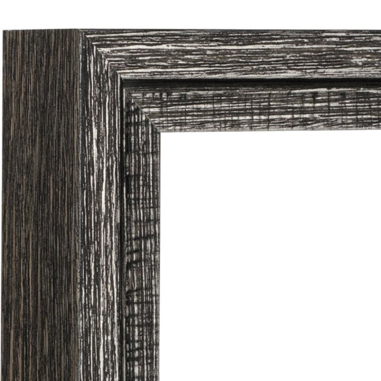 Quandro astratto su tela 60x120 verticale cornice legno nero