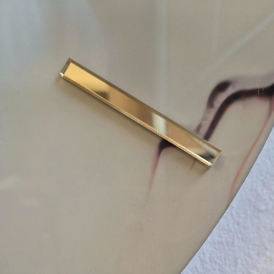 Orologio per parete luxy 40cm di resina moderno effetto marmo