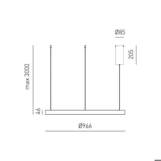Gea luce criseide lampadario moderno led 100w 3000k colore oro