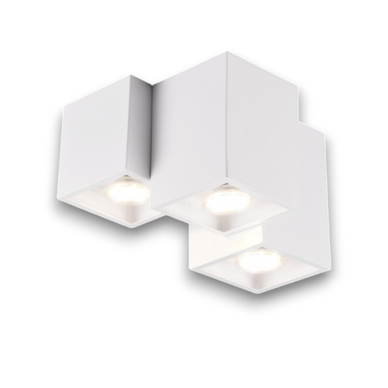 Plafoniera da soffitto plafoniera cubi moderna 3 luci