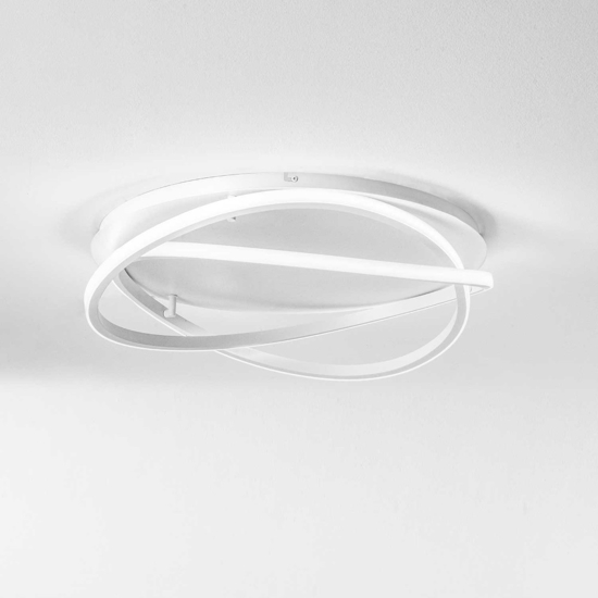 Gea luce atia plafoniera moderna led 50w 3000k rotonda bianca