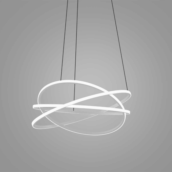 Gea luce atia lampadario moderno led 100w 3000k per salotto