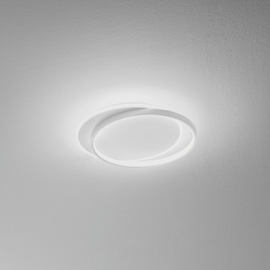 Gea luce christine plafoniera led 40w 3000k moderna bianca