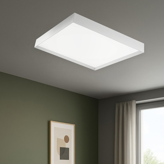 Gea luce aoi plafoniera moderna led 80w da 3000k a 4000k minimal
