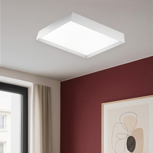 Gea luce aoi plafoniera moderna led 60w da 3000k a 4000k quadrata