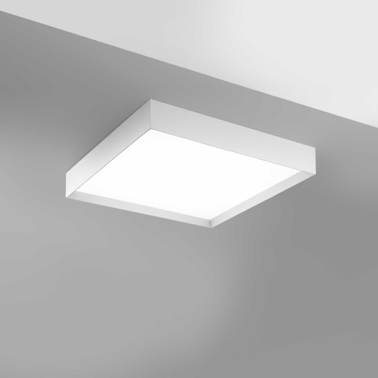 Gea luce aoi plafoniera moderna led 60w da 3000k a 4000k quadrata