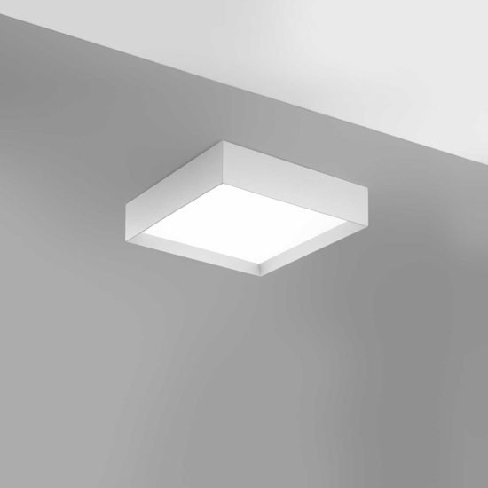 Gea luce aoi plafoniera moderna led 30w da 3000k a 4000k quadrata
