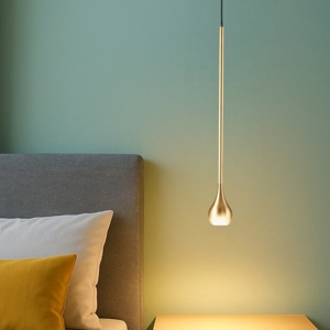 Gea luce ursula lampada a sospensione led 5w 3000k sottile colore oro