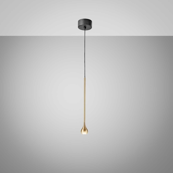 Gea luce ursula lampada a sospensione led 5w 3000k sottile colore oro