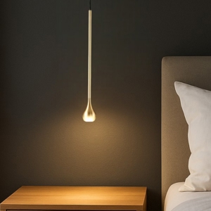 Gea luce ursula lampada a sospensione led 5w 3000k colore oro