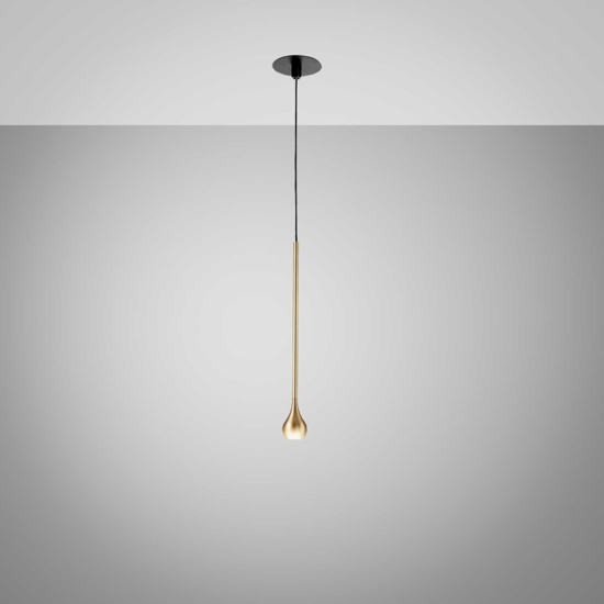 Gea luce ursula lampada a sospensione led 5w 3000k colore oro