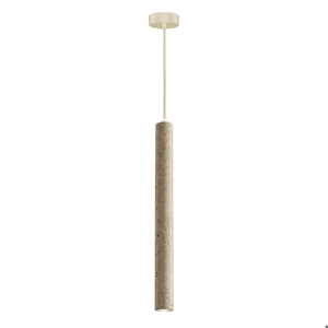 Lampada cilindro a sospensione pietra beige pepe led 7w 3000k fp