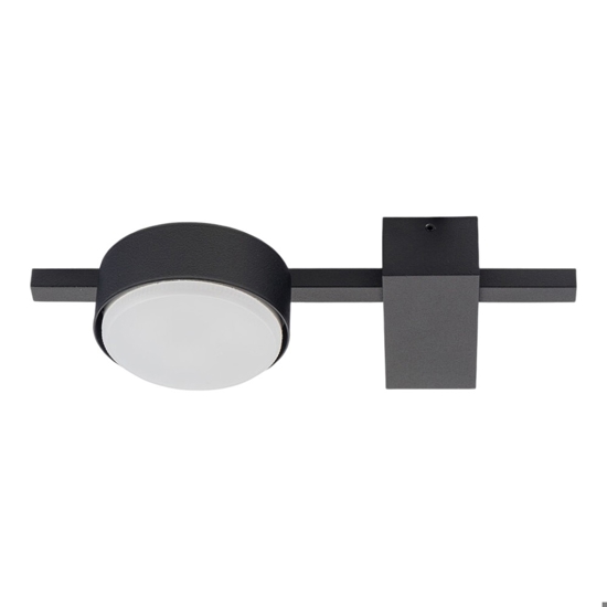 Piccola plafoniera nera design moderna per cucina