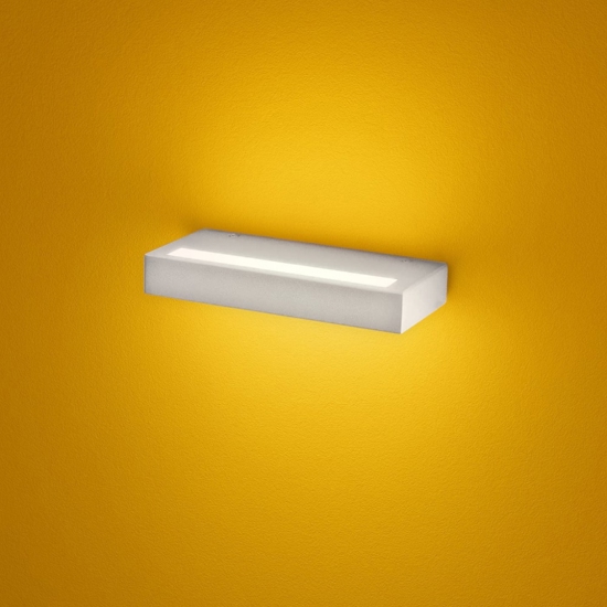Gea luce gap applique da parete led 20w 3000k rettangolare bianco