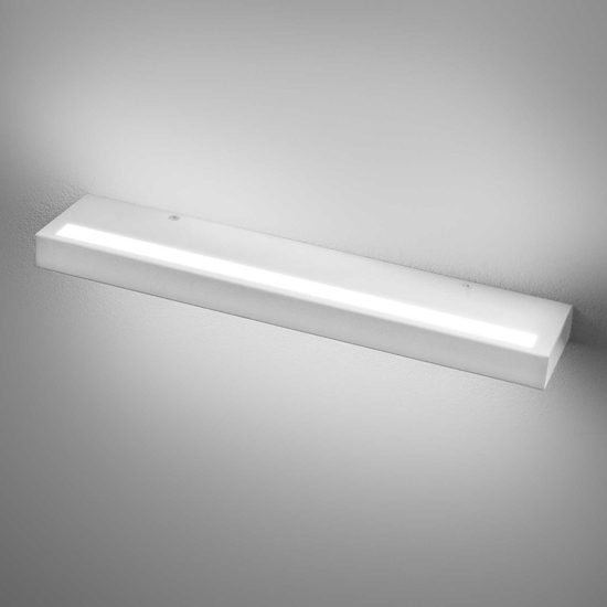 Gea luce gap applique da parete led 44w 3000k biemissione bianco