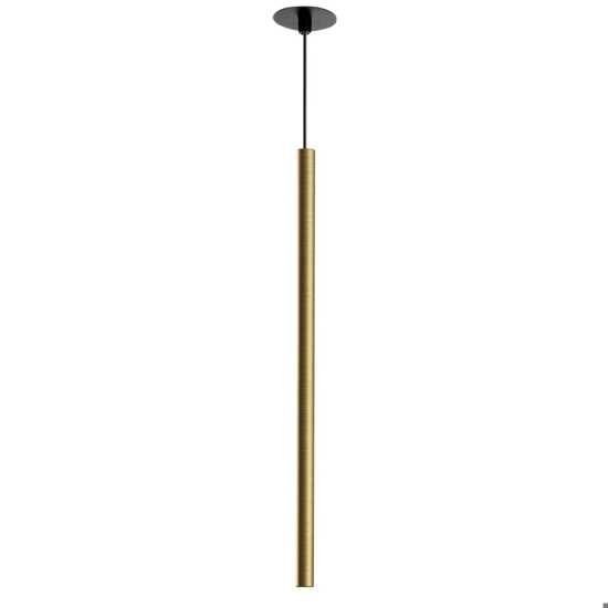 Gea luce thalassia lampada a sospensione led 7w 3000k colore oro cilidrica