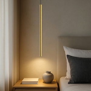 Gea luce thalassia lampada a sospensione led 7w 3000k per comodino colore oro