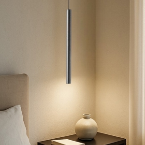 Gea luce thalassia lampada a sospensione led 7w 3000k per comodino nera