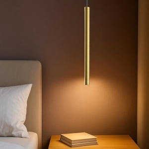 Gea luce thalassia lampada a sospensione led 7w 3000k cilindrica moderna