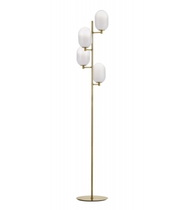 Lampada da terra moderna colore oro in vetro