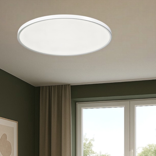 Gea luce plafoniera moderna led 40w da 3000k a 6000k bianca