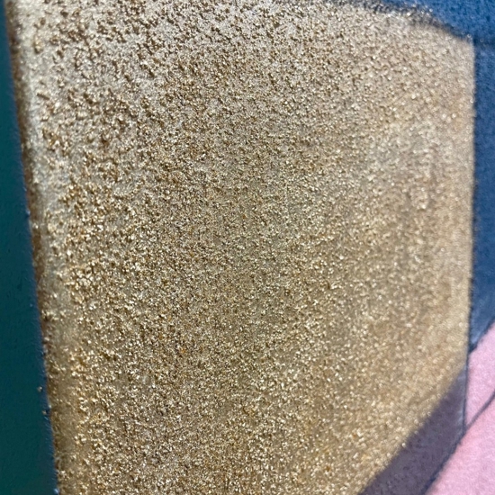 Quadro mosaico moderno dipindo 120x160 cm applicazioni in oro