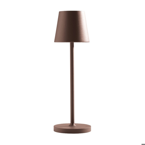 Gea luce lampada da esterno led 3w 3000k ip54 marrone