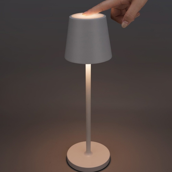 Gea luce lampada da esterno led 3w 3000k ip54 bianca moderna