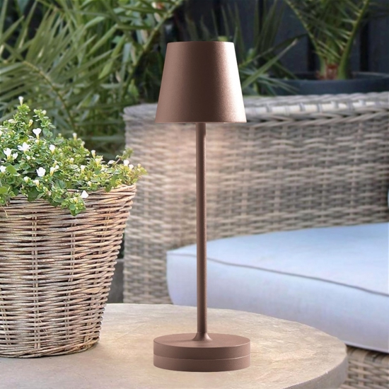 Gea luce lampada da esterno led 3w 3000k ip54 ricaricabile