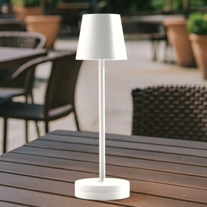 Gea luce lampada da tavolo led 3w 3000k ip54 per esterno bianca
