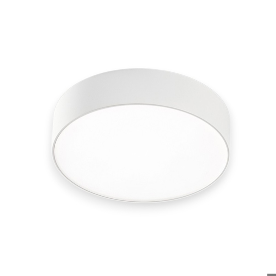 Gea luce cloe plafoniera moderna led 16w 3000k rotonda bianca