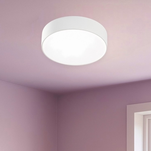 Gea luce cloe plafoniera bianca led 16w 4000k moderna tonda