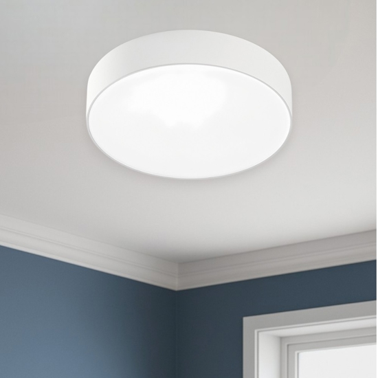 Gea luce cloe plafoniera moderna led 20w 3000k per salotto