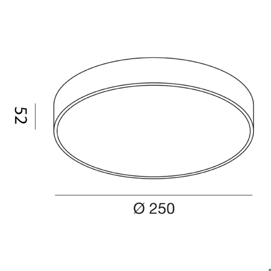 Gea luce cloe plafoniera moderna led 30w 4000k circolare