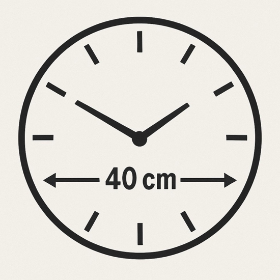 Orologio per parete 40cm elegance gold moderno rotondo in resina