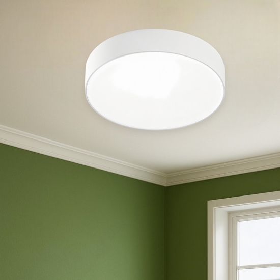 Gea luce cloe plafoniera bianca moderna led 20w 4000k